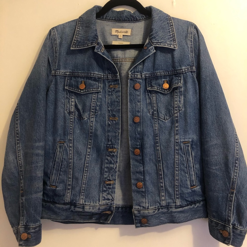 Madewell classic denim jean jacket, M